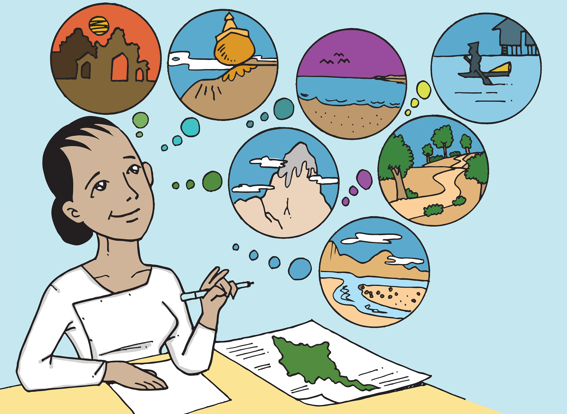 A person who's think a lot represtn who tackleing it fast